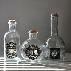 Target | set of 3 glass Bullseye's Playground potion bottles